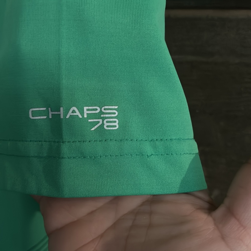 Chaps Golf 78 Mens Stay Dry SS Pastel Green Activewear Polo Shirt XL - Picture 4 of 6